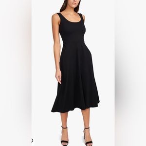 MSK Womens Black Sleeveless Calf Summer Midi Dress NWT